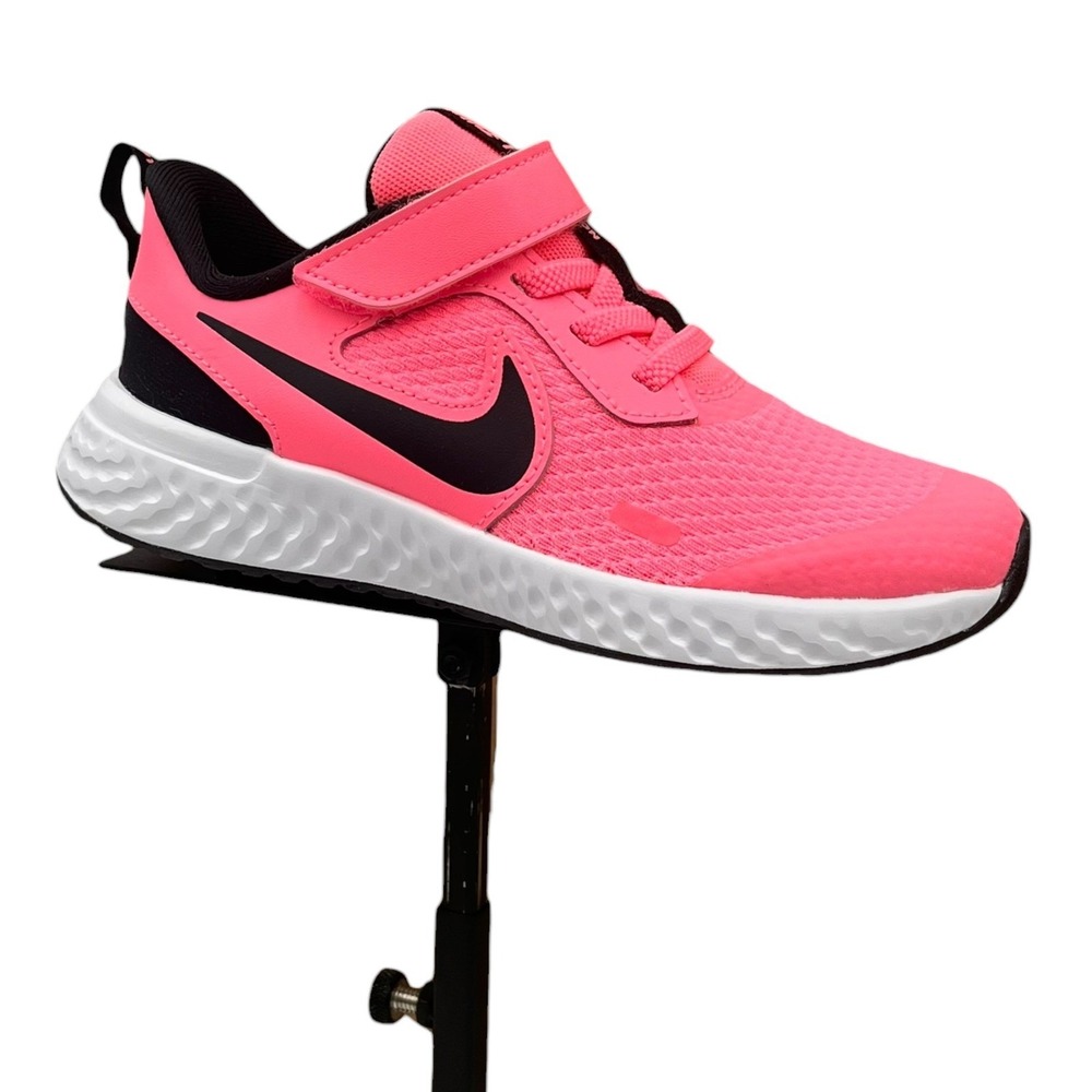 Nike Revolution (PSV) Toddler Girls Slip-on Sneaker Size 10 Pink Black Shoes